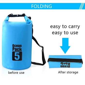 1 бр. суха чанта за съхранение, градинска водоустойчив мобилна чанта за рамо, 5Л 15Л, водни спортове за къмпинг
