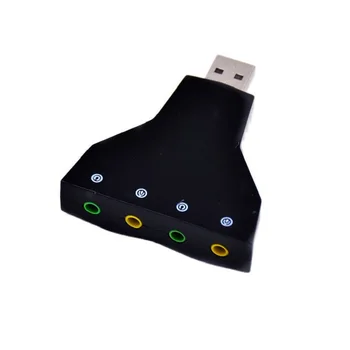 3,5 мм Жак Стереогарнитуры Външна Виртуална 7,1 USB 3D Звукова Аудиокарта Адаптер Конвертор Канали За Преносими КОМПЮТРИ Macbook OS