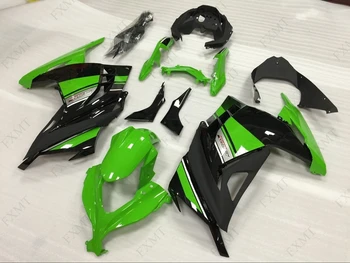 EX 300 Ninja 2015 Обтекател EX300 15 16 Abs Обтекател за Kawasaki Zx300r 2013-2017 Пластмасови кожух, Зелено-Черен