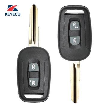 KEYECU Чифт резервни дистанционни, автомобилни ключове Fob 2 Бутона 433 Mhz ID46 за Chevrolet Captiva