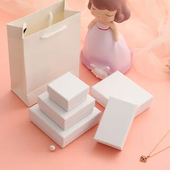 Бял стил, подарък кутия за бижута с различни размери, хартия кутии за детската душа, опаковка от шоколад/Сватбени сувенири, кутии за опаковане на бонбони