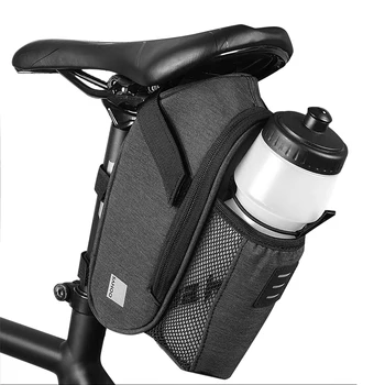 Водоустойчив мотор седельная чанта с бутилка вода, джобни колоездене, чанти, велосипедна задната част на чантата, чанти за опашката голям капацитет, Аксесоари за велосипеди