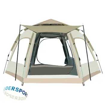 Външна куполна палатка в 3-4/5-8 души, Всплывающая палатка за къмпинг, Автоматична Лесна инсталация, Водоустойчив Семейна палатка, туризъм, скално катерене