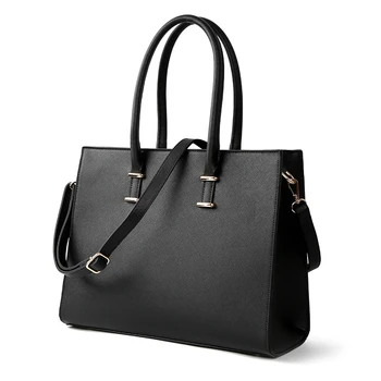 Дамска чанта за лаптоп с диагонал 15,6 инча, работна чанта за компютър, кожена чанта, бизнес офис чанта