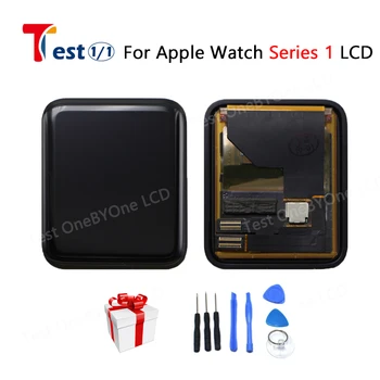 За Apple Watch Серия 1 LCD сензорен дисплей, дигитайзер, 38 мм/42 мм, подмяна на Pantalla за Apple Watch 1 LCD + закалено стъкло