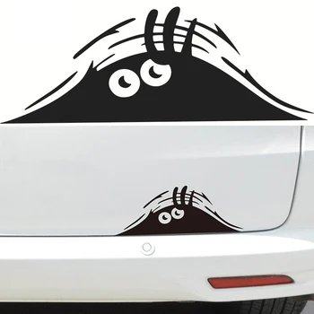 Забавен выглядывающий чудовище 3D Големи очи Автомобилни стикери Водонепроницаемое Самоклеящееся покритие от надраскване Автомобилни Винилови Етикети стикери на Автомобилни Аксесоари