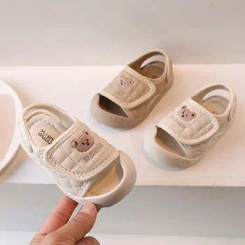 Летни Нови Детски Ежедневни Сандали; Пешеходната обувки с мека подметка за Бебета; Модерна Плажна обувки За Момичета и момчета