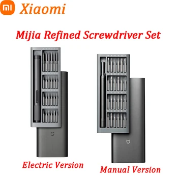Набор от електрически прецизни отвертки Xiaomi Mijia, 2 Винт с въртящ момент 400, 1 Магнитен алуминиев корпус Type-C, Скоростна 24, Ръчно модел