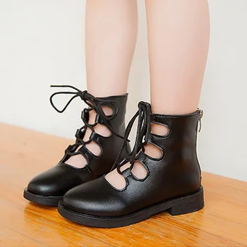 Обувки за момичета, демисезонные открити детски обувки, обувки за момичета, черна и розова детски обувки, размер 26-36