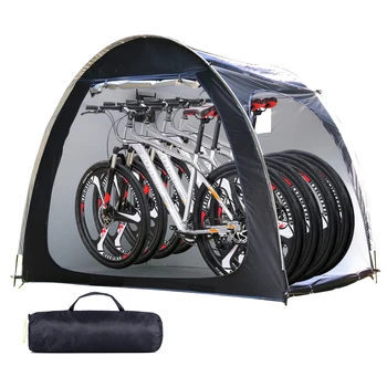 Палатка за съхранение на велосипеди на открито, палатка за съхранение на велосипеди на 4 места, водоустойчив на открито