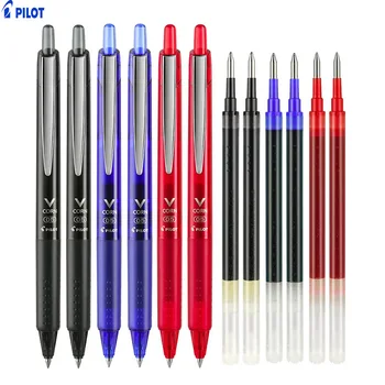 Прибиращ гел химикалка писалка Pilot Vcorn Чук, 0,5 мм, гладка пишещи писалки Extra Fine Point, заменяющие сини, черни, с червено мастило