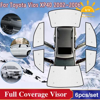 Сенника На Страничното Стъкло на Колата За Toyota Vios XP40 2002 2003 2004 2005 2006 Предното Стъкло Защита От Слънцето Анти-UV Козирка на Кутията Аксесоари