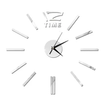 Стенен Часовник 3D САМ Акрилни Огледално Етикети Хол Кристални игли като Часовници Акрилни Етикети За Хола Начало Декор