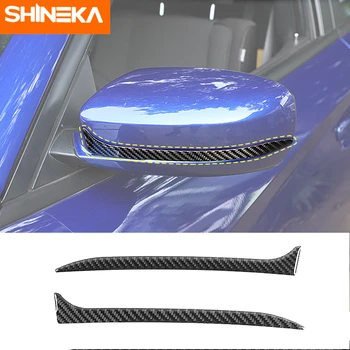Стикер от въглеродни влакна SHINEKA за dodge charger, украса огледала за обратно виждане от външната страна на автомобила, аксесоари за dodge charger 2015+