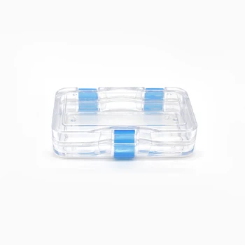 10 бр./лот, феята на кутия с фолио, прозрачен пластмасов калъф за съхранение на зъбни протези, мембранная феята на скоростната 10x6x2,2 см
