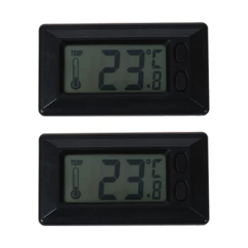 2X LCD дисплей Дигитален авто термометър за температурата в стаята