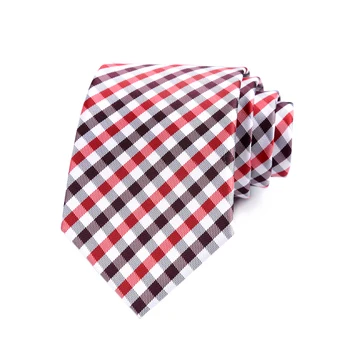 8 см, мъжка вратовръзка, наметала, червено-сиво кафе вратовръзки за мъжки ризи, полиестер, жакард, водоустойчив вратовръзка, аксесоари за бизнес партита
