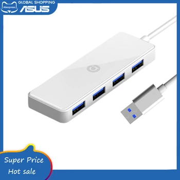 Asus Ivelina USB-A към 4 порта USB3.0 Сплитер-удължител за компютър/Xbox/флаш устройство/твърд диск/Конзола/Принтер/Камера/клавиатура/мишка