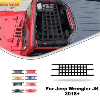 BAWA Многофункционална Мрежа За Съхранение на Багажник на Покрива на Колата, Солнцезащитная Мрежа за Jeep Wrangler JK JL JT 2007 + Аксесоари За Интериора на колата
