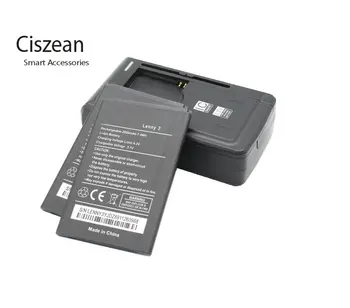 Ciszean 2x Нов 3,7 През 2000 mah Взаимозаменяеми Батерия лени 3 + зарядно устройство За Wiko LENNY3 Batterie Bateria 