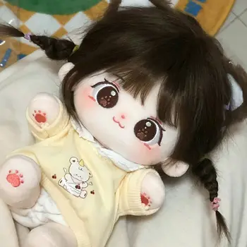 Miaomiao Cotton Кукла Stock 20 см Замяна детски дрехи плюшен кукла фигурки на кукли Подаръци за момичета