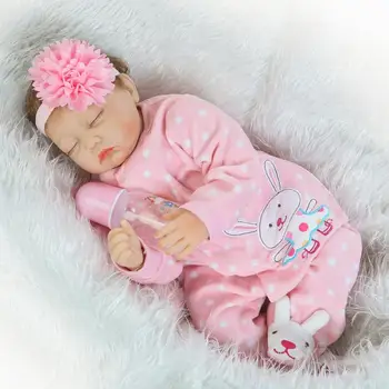 NPK Нов дизайн, кукли Alive Бебета Reborn, 22-инчов мека силиконова кукла Boneca, реалистична играчка за момичета, детски подарък за рождения Ден и Коледа