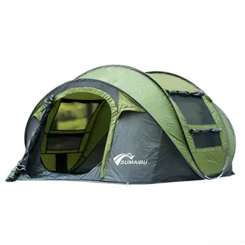 Автоматична всплывающая палатка, шатра за незабавно инсталиране на 3-4 на открито, палатка за туризъм, къмпинг, за пътуване