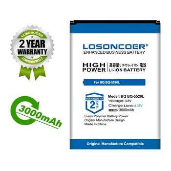 Батерия LOSONCOER BQS-5520L 5100 mah за батерията на мобилния телефон BQ BQ-5520L Silk