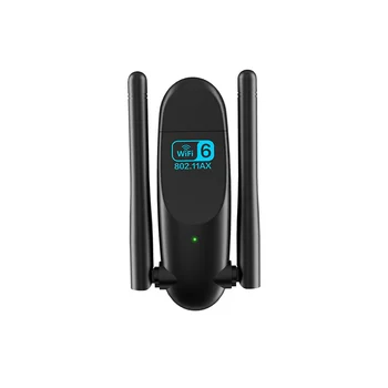 Безжичен USB 1800 Mbps WiFi Адаптер WiFi 6 Безжична Мрежова Карта Двухдиапазонная 2,4 G 5 Ghz USB 3.0, WIFI Мрежов адаптер