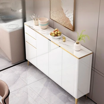 Буфетный кабинет, модерен минималистичен Дълъг Стенен гардероб за дневна, Кухненски Винен шкаф за домашно съхранение