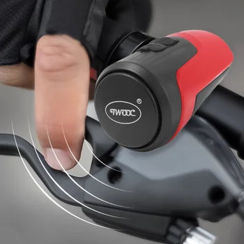 Велосипеден Електрически Клаксон анти-кражба Велосипедна Аларма 2 В 1 Зареждане чрез USB С Високо Децибелом Предупреждение За Сигурност на Мотора Обаждане Колоездене Аксесоари За Велосипеди