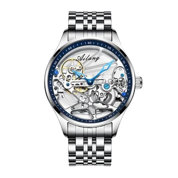 Горещи мъжки часовници, най-добрата марка за луксозни AILANG, модни часовници със виртуален скелет, мъжки спортни часовници, автоматични механични часовници Montre Homme