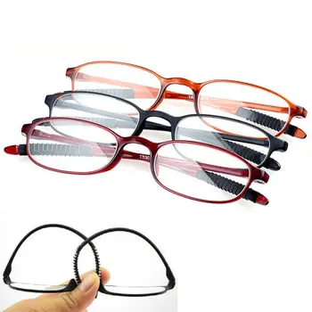 Гъвкави очила за четене унисекс TR90, ултра-леки очила, намалява налягането + 1,0 ~ + 4,0