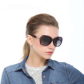 Дамски Поляризирани слънчеви очила за шофиране, дизайнерски очила, слънчеви очила късоглед рецепта, Настройка на гипервидения