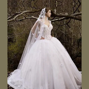 Елегантна бална рокля MANSA Vestido De Noiva 2018, модерна сватбена рокля с къс ръкав и цветя, рокли за майката на булката