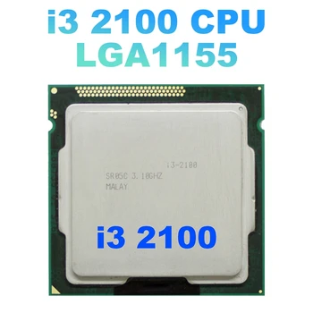 За Core I3 2100 CPU LGA1155, процесор с 3 MB, двуядрен настолен процесор за дънната платка B75 USB за майнинга