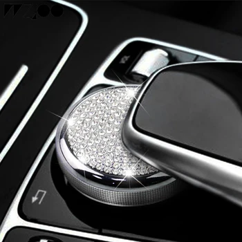 За Mercedes-Benz GLC260 централен пулт за управление с мишката мултимедийна дръжка Кристали Crystal покритие за C-class C200LE300 Стикер на капака
