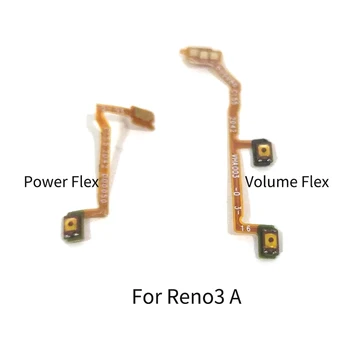 За Oppo Reno 3 4 5 A F Lite Бутон за регулиране на силата на звука на хранене гъвкав кабел страничен клавиш за включване изключване Бутон за управление на Резервни части