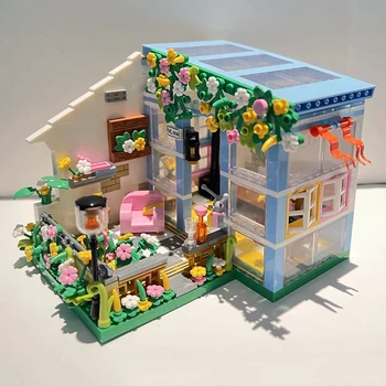 Играчка за деца, Слънчев Цветна къща, Оранжерия, Градински архитектура, 3D Модел, Направи си сам, кухненски блокове, Тухли, сграда, Невероятен град