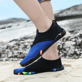 Лека Плажната Водна Унисекс обувки, Меки Дишащи бързо съхнещи Улични Водни Маратонки, Нескользящие Износоустойчиви Zapatos De Agua