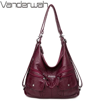 Луксозни чанти, дамски Чанти, дизайнерска чанта през рамо с голям капацитет, женствена чанта през рамо, дамска кожена чанта-месинджър, ежедневни чанти-тоут