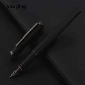 Луксозно качество Jinhao 88 Метална черна писалка Финансов офис Студентски, училищни офис консумативи Мастило химикалки