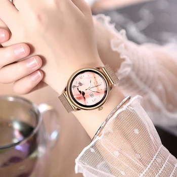 Модерен смарт часовници 2021, луксозни дамски часовник, гривна, мониторинг на кръвното налягане, умни часовници за Android