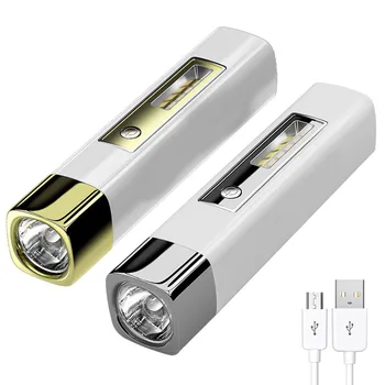 Мощен led фенерче USB Акумулаторна фенерче Power Bank Външно осветление дальнобойный лампа за къмпинг