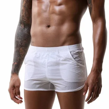 Нови летни мъжки къси панталони за фитнес и културизъм, мъже найлон дишаща модерни ежедневни шорти за бягане, плажно облекло