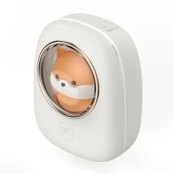 Новият Сладък Окачен вентилатор за домашни любимци, зареждане чрез USB, Преносим настолен Cartoony фен на съвсем малък, Космическа капсула