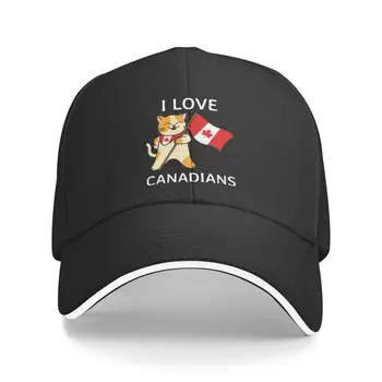 Персонални бейзболна шапка с Флага на Канада, спортни Мъжки дамски регулируема Гордостта на канадците, аз обичам канадците, шапка за татко, Лятото