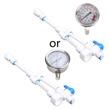 професионален Пречистване на вода 2 в 1, водопроводните тръби, манометър, измерване на налягане 0-1,6 MPA, антивибрационный