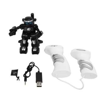 Радиоуправляеми робот, играчки-роботи с мигащи светлини, боен режим на 2,4 G за деца в подарък