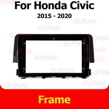 Рамка панел автомобилен мултимедиен плеър Теглене на кабели Canbus за Honda Civic 2015 2016 2017 2018 2019 2020